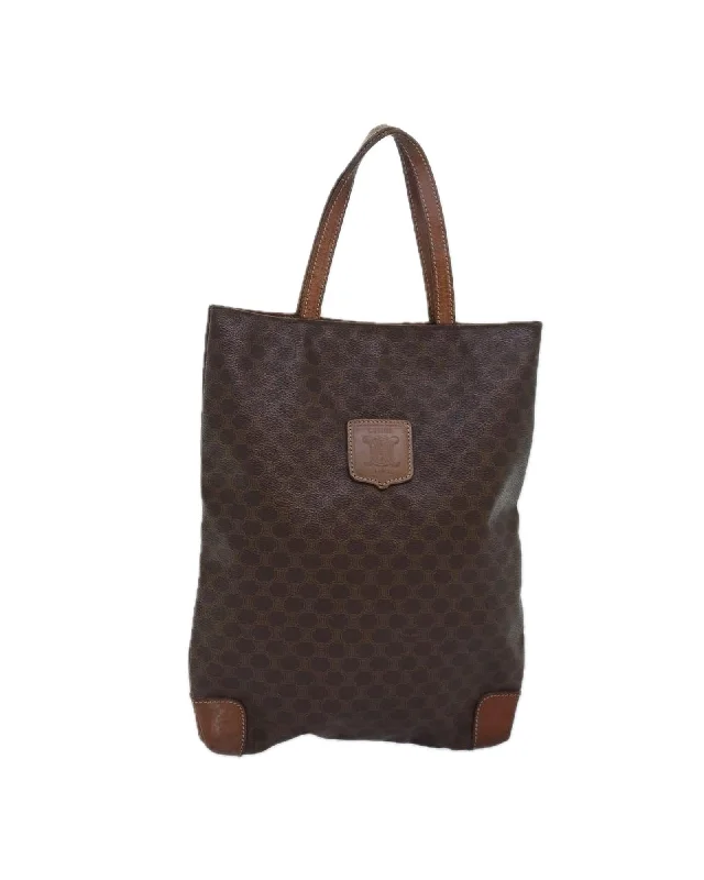 Fashionable tote bags with chain or leather straps for a luxurious design touch -Macadam Canvas PVC Leather Hand Bag