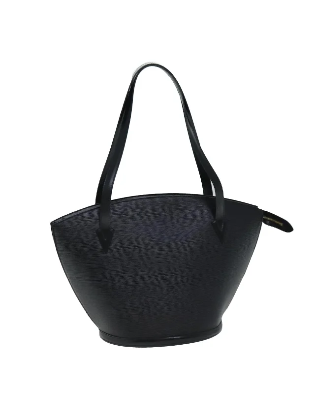 Polyester Handle Bags for Durability -Epi Leather Saint Jacques Shopping Shoulder Bag