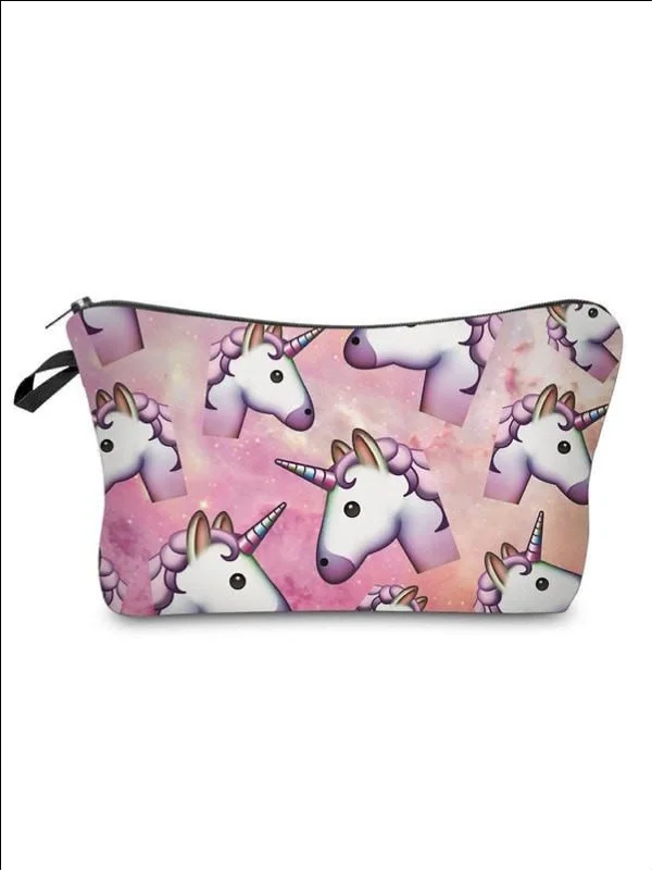 Designer tote bags with bold logos and brand names for high-end fashion lovers -Unicorn Clutch Pencil Case