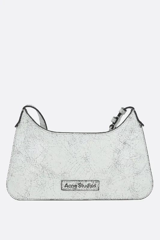 Soft lambskin crossbody bags for buttery luxury feel -Platt mini cracked leather crossbody bag