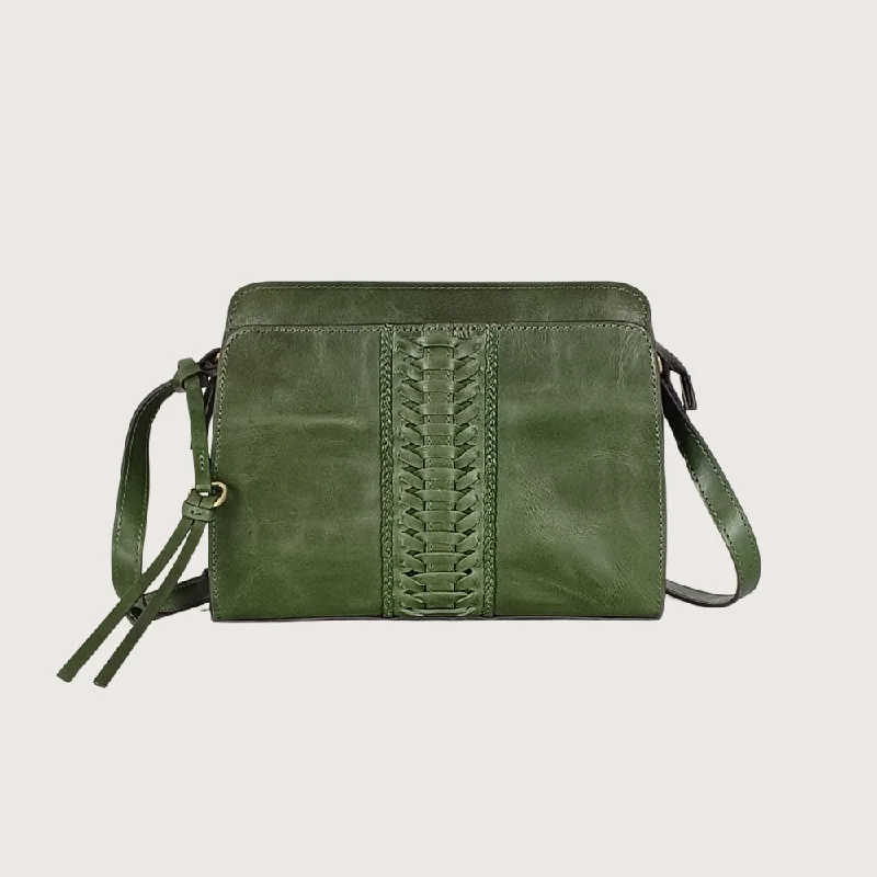 Woven rattan crossbody bags perfect for picnic outings -ARIANA ORGANISER CROSSBODY