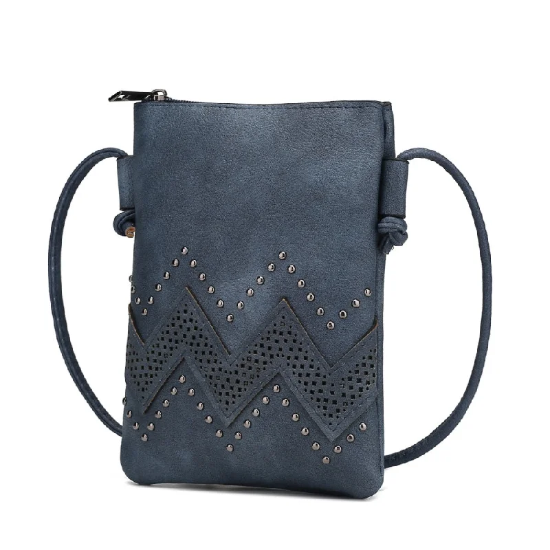 Recycled fabric crossbody bags for sustainable style seekers -Athena Crossbody Vegan Leather Handbag by Mia K.