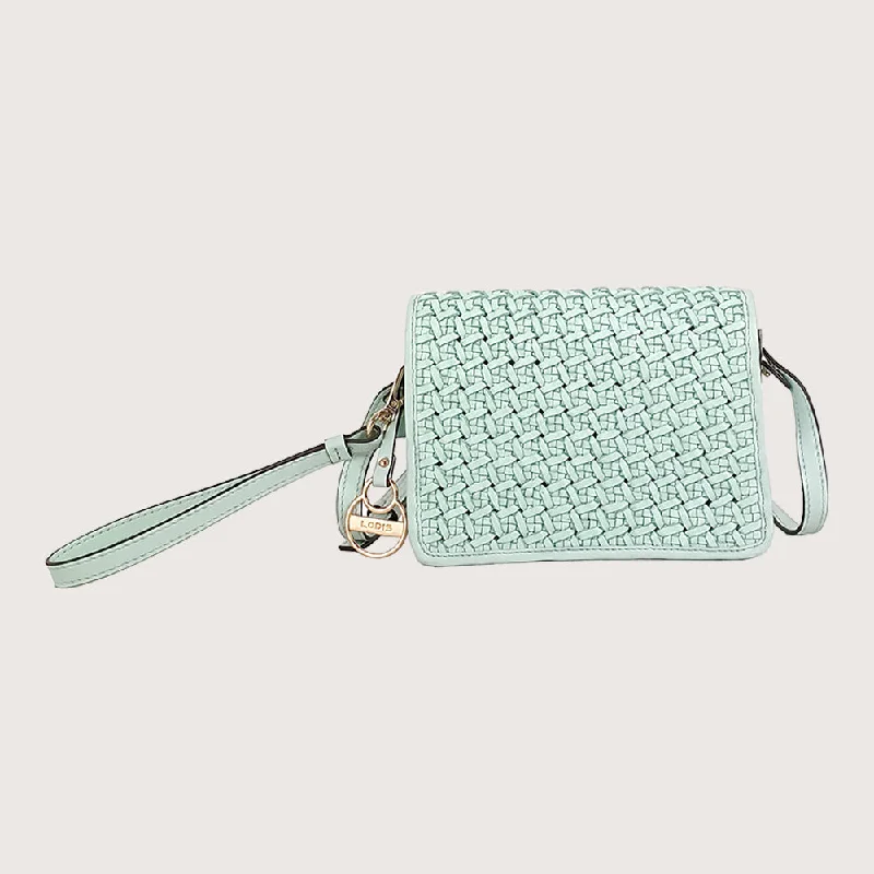 Handwoven straw crossbody bags evoking summer beach vibes -BEA MINI CROSSBODY