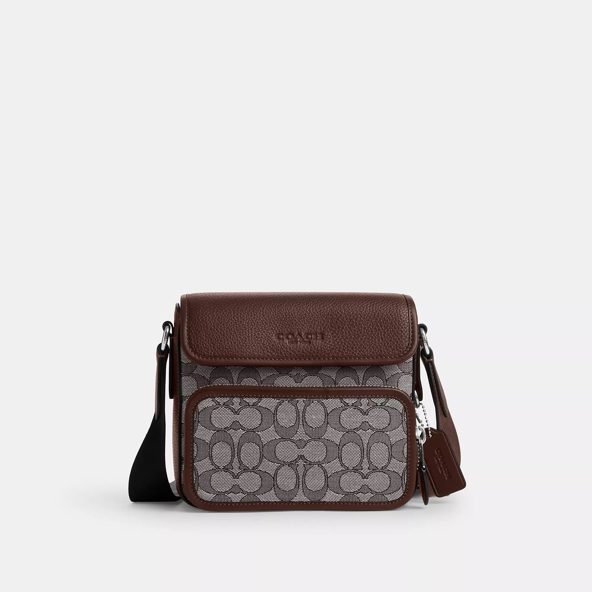 Adjustable strap crossbody bags blending comfort and style -Coach Outlet Sullivan Flap Crossbody Bag In Signature Jacquard