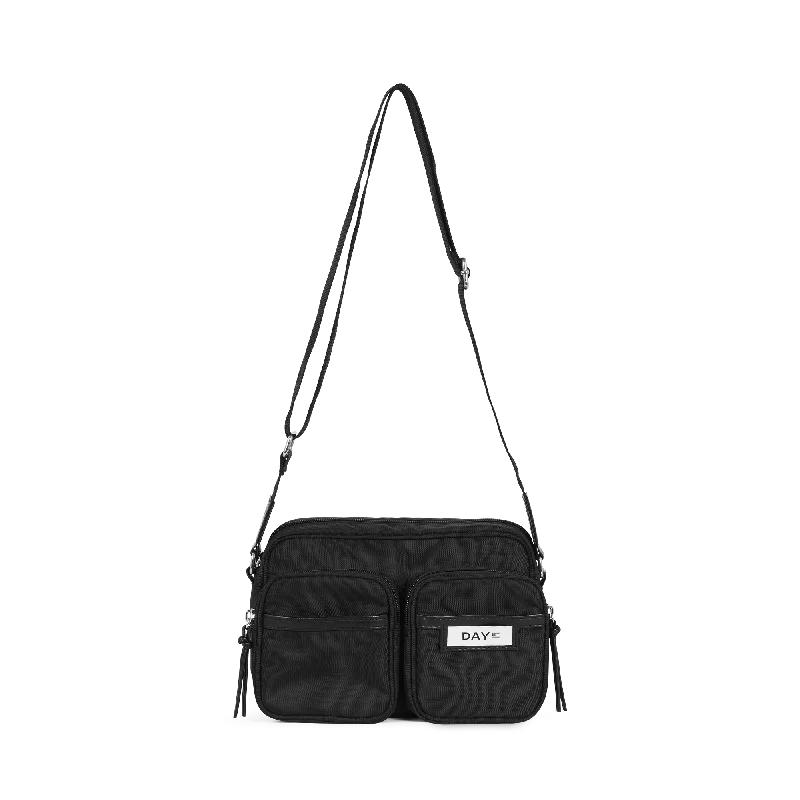 Oversized flap crossbody bags combining style and function -Medium Nylon Crossbody Shoulder Bag