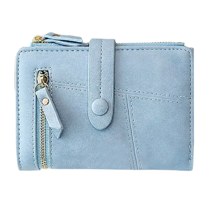 Deep navy crossbody bags for classic nautical style -Female Short Clutch Lady Short Mini Wallet