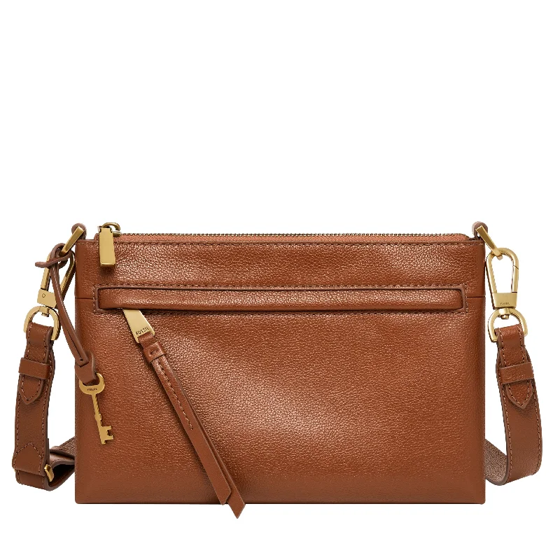 Oversized tote crossbody bags carrying all your essentials -Fossil Women's Kiera Leather Small Crossbody