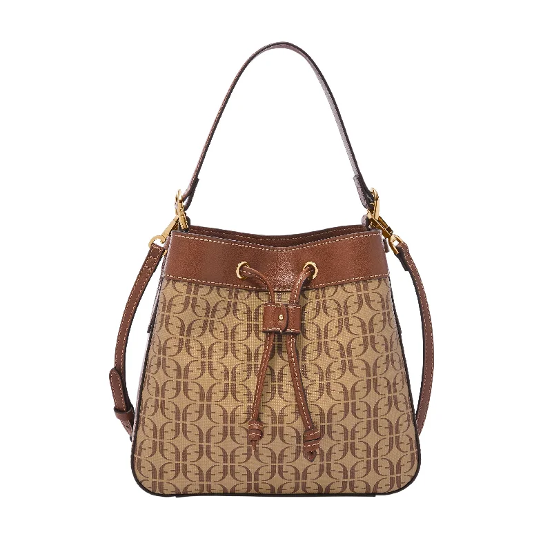 Casual denim crossbody bags for laid-back everyday wear -Fossil Women's Tessa LiteHide Leather Bucket Crossbody, SHB3172001