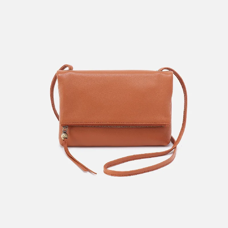 Padded laptop crossbody bags for busy professional commutes -Grant Small Crossbody In Pebbled Leather - Butterscotch