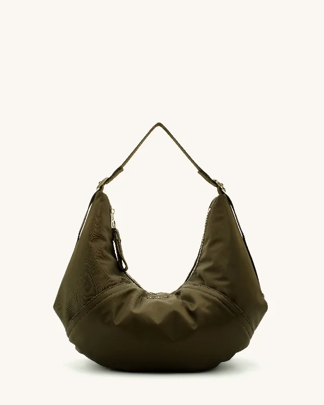 Waterproof vinyl crossbody bags perfect for poolside lounging -Hammock Bag - Olive