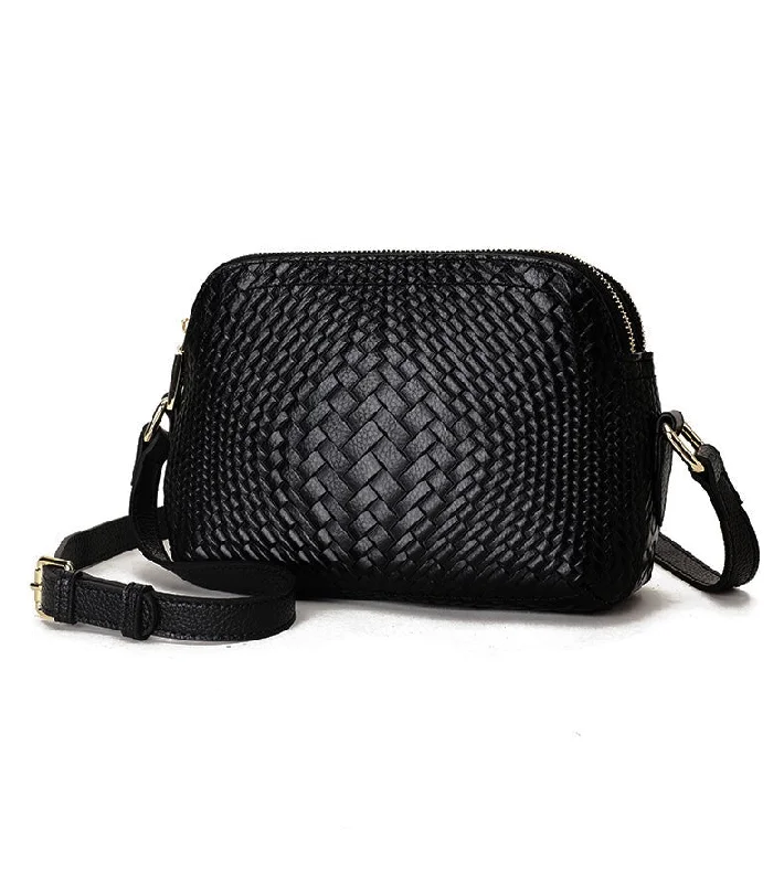 Recycled fabric crossbody bags for sustainable style seekers -Knitted Series: Genuine Elegance Leather for Daily Luxury