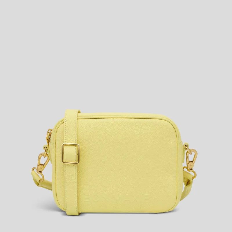 Elegant pearl crossbody bags for bridal party accessorizing -Sidekick Crossbody Bag -- Lemon