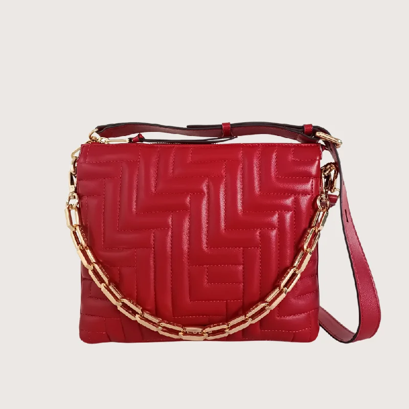 Sleek patent crossbody bags with glossy high-shine finish -LILY CROSSBODY