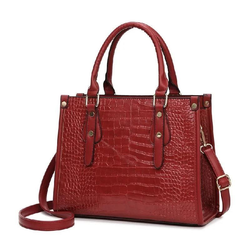 Rugged leather crossbody bags aging into unique patinas -Exquisite Allure: Luxury Crocodile Pattern Shoulder Bag