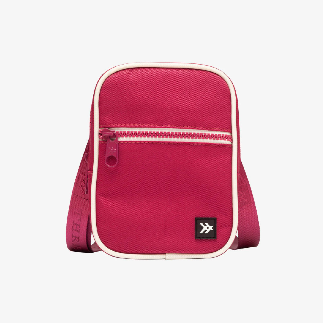 Woven rattan crossbody bags perfect for picnic outings -Magenta