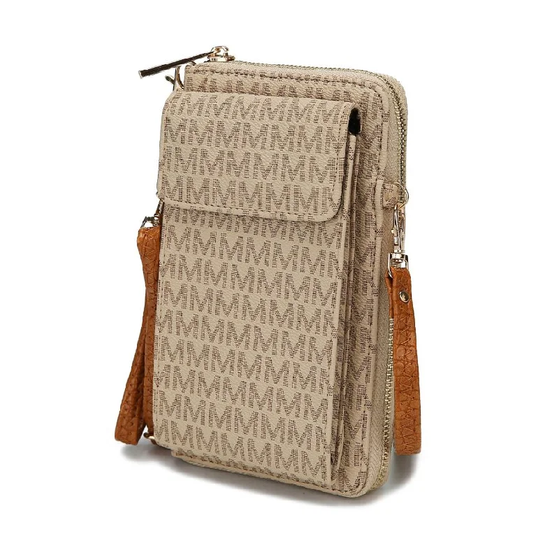 Croc-embossed leather crossbody bags with luxe texture appeal -Mala Phone Wallet Crossbody Handbag