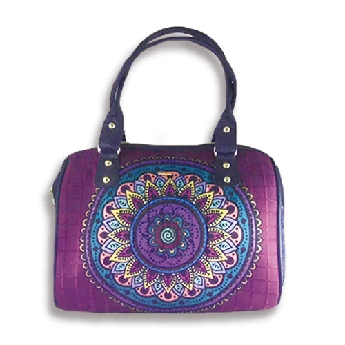 Pastel pink crossbody bags for soft feminine touches -Mandala Púrpura - Celia