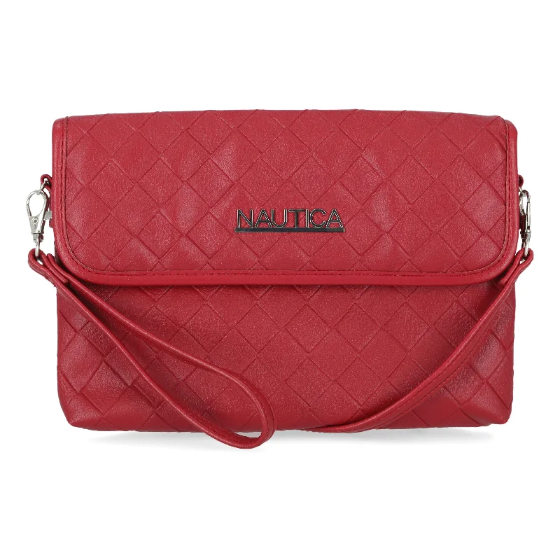 Geometric print crossbody bags with striking modern patterns -Nautica Womens Mini Wristlet Crossbody Bag