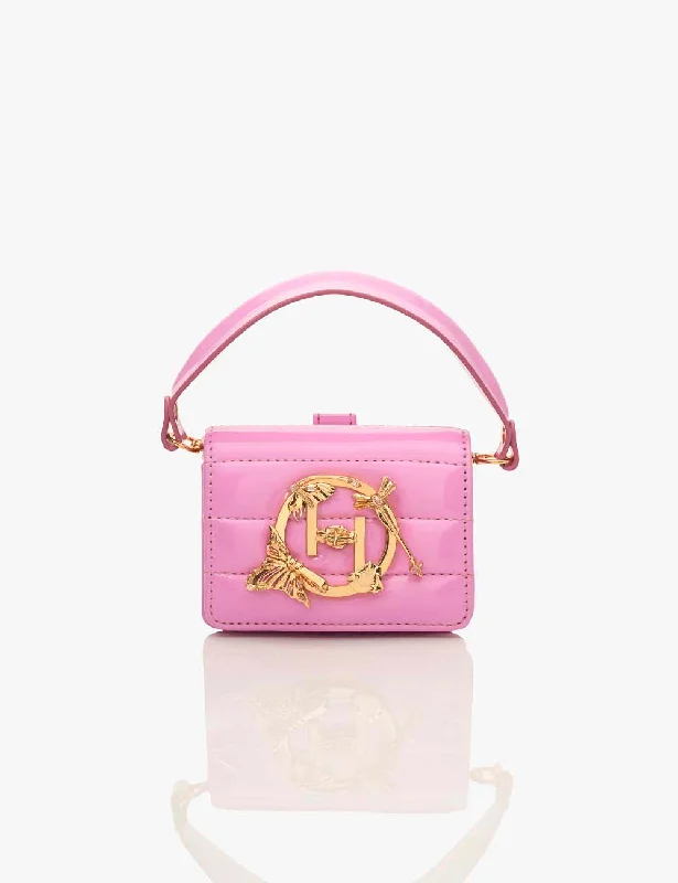 Oversized flap crossbody bags combining style and function -OH V Furbie in Taffy Pink