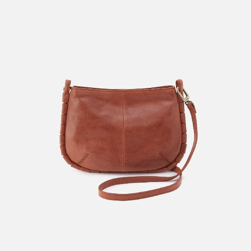 Rustic burlap crossbody bags for earthy farm-to-table vibes -Phoebe Crossbody In Santa Cruz Leather - Saddle