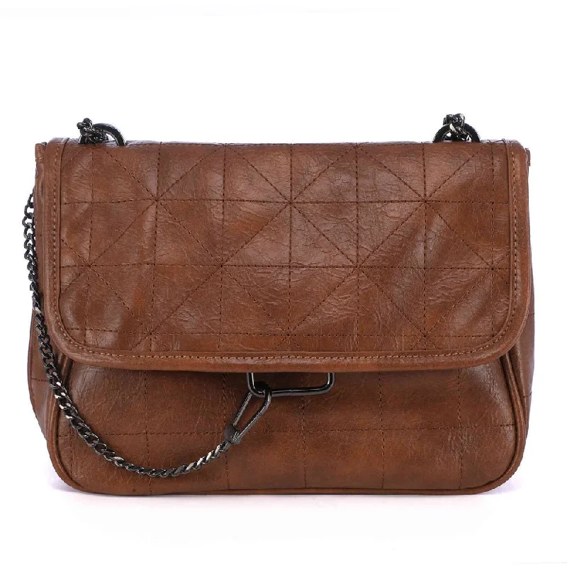 Structured boxy crossbody bags with modern geometric appeal -Quilted Crossbody Bags