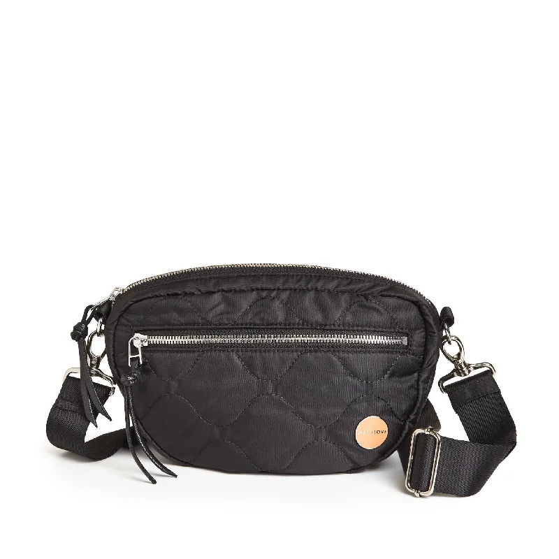 Hidden zipper crossbody bags keeping belongings extra secure -small cruiser - small quilted crossbody