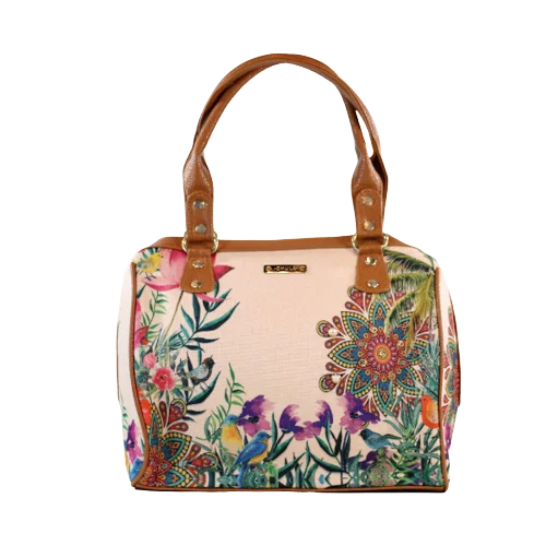 Lightweight packable crossbody bags folding into tiny pouches -Summer Flower  - Celia