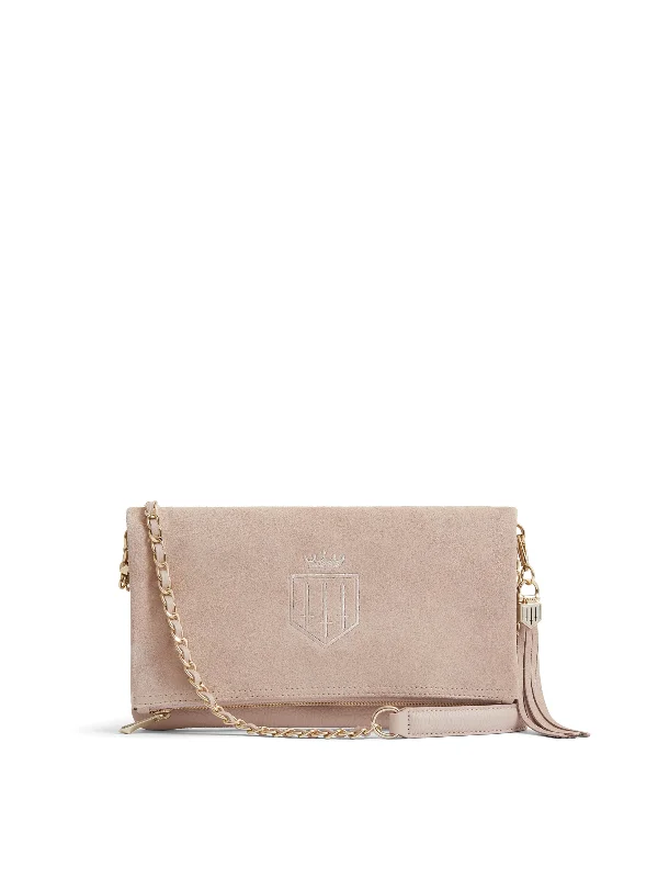 Floral print crossbody bags brightening springtime outfits effortlessly -Finsbury Clutch - Blush