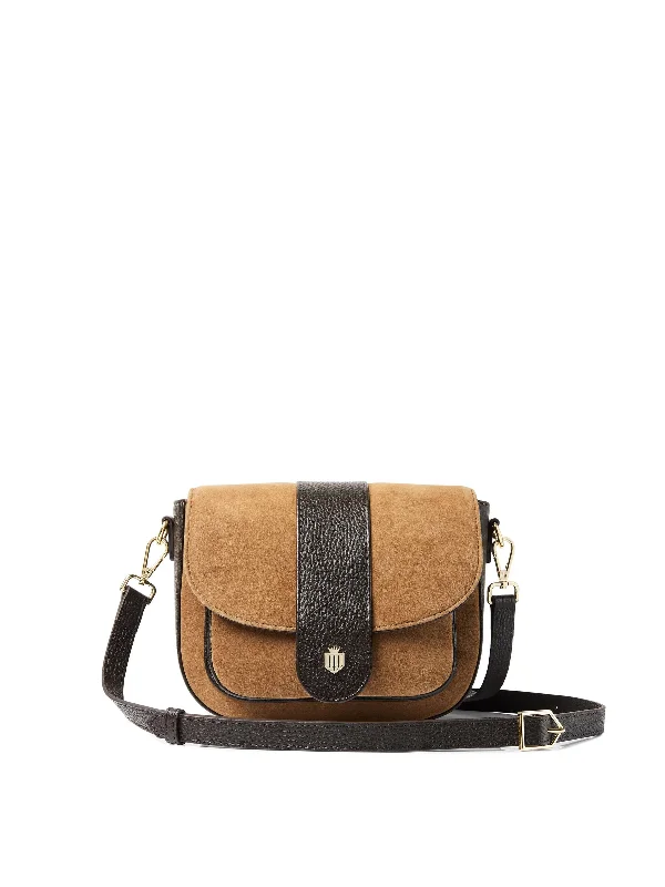 Neutral taupe crossbody bags matching every seasonal trend -Highcliffe - Tan