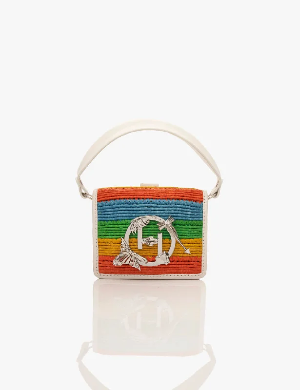 Soft corduroy crossbody bags with retro tactile charm -The Holiday Raffia Furbie