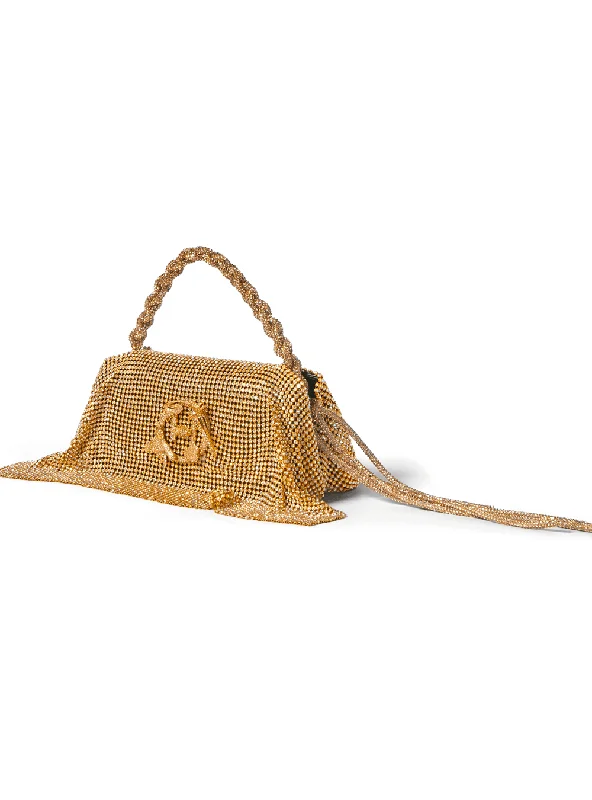 Minimalist sling crossbody bags for hands-free convenience -The Midi Gold Rush Furbie