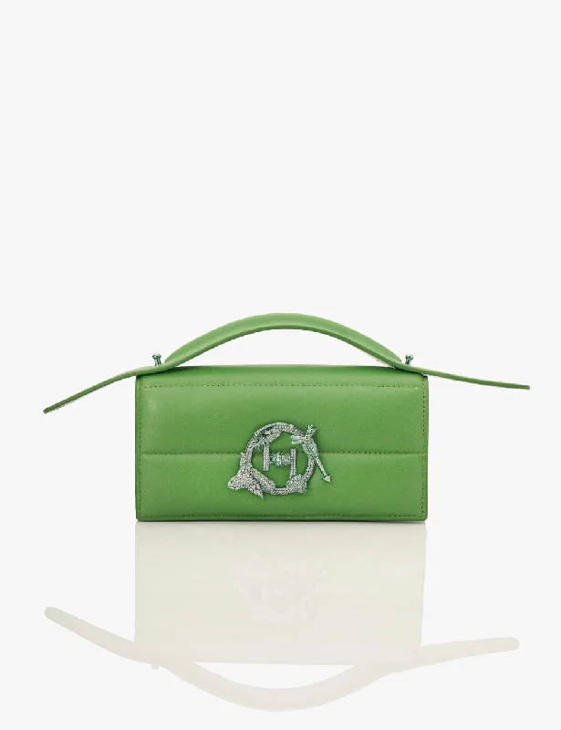 Sheer mesh crossbody bags for bold transparent trends -The OH V Paparazzi in Lime