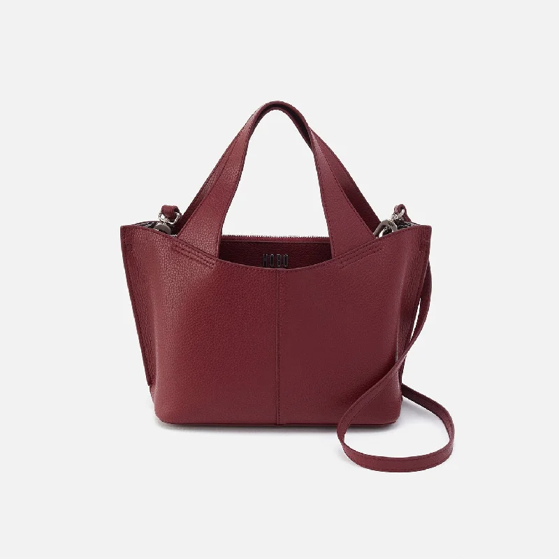 Sleek metallic crossbody bags for modern nightlife looks -Vida Small Tote In Micro Pebbled Leather - Port