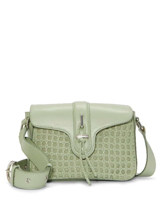 Quilted cotton crossbody bags with trendy chain straps -Maecy Crossbody Bag