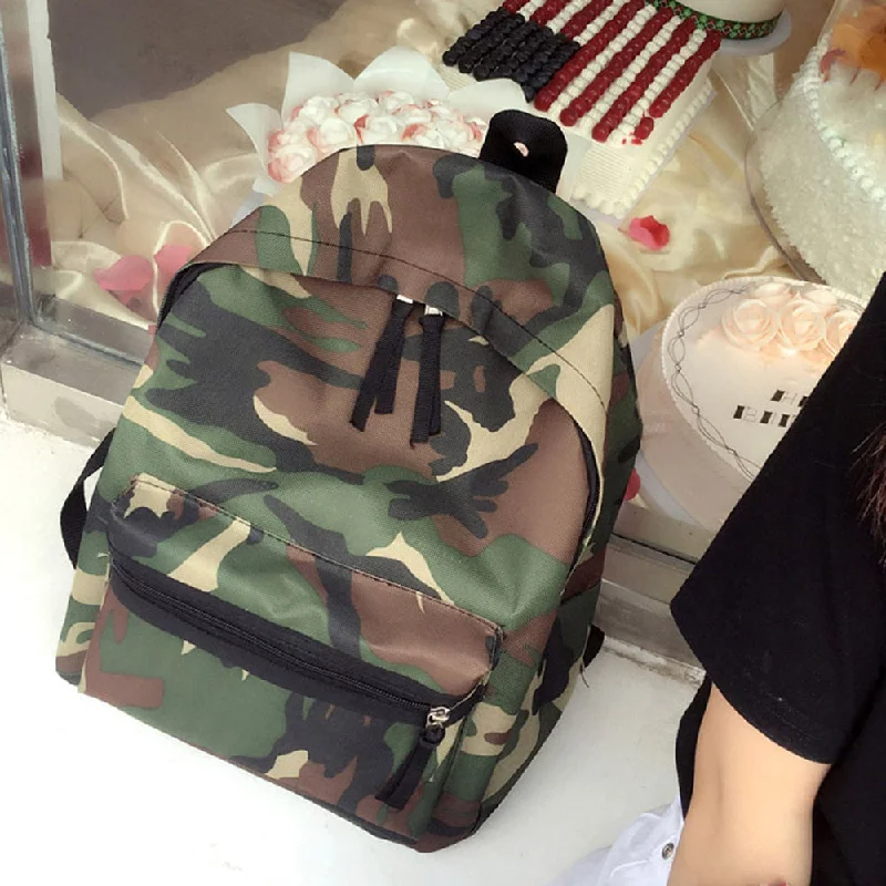 Soft leather crossbody bags aging beautifully over time -women camouflage backpack green