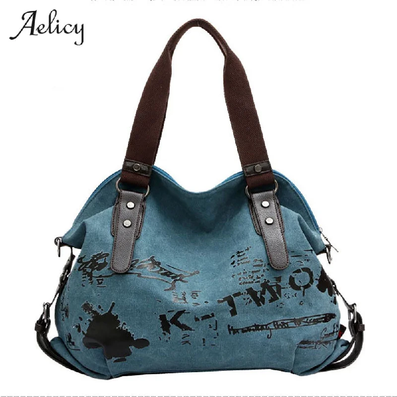 Floral print crossbody bags brightening springtime outfits effortlessly -Women's Bag High Quality Canvas Handbag